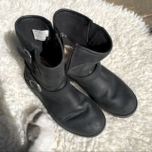 Girls Ugg Kids Harwell Moto Boots, Size 3